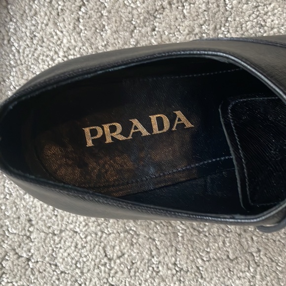Prada Men’s Saffiano Leather Oxford Shoes Size 10 - Picture 3 of 14